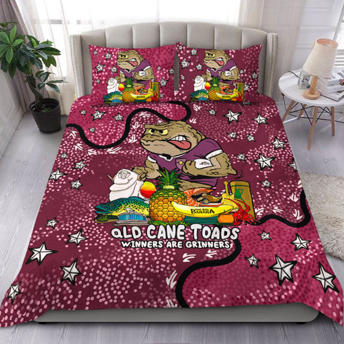 Queensland Cane Toads Custom Bedding Set - Australian Big Things Bedding Set Queensland Cane Toads Custom Bedding Set - Australian Big Things Bedding Set