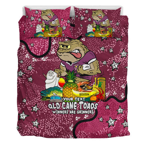 Queensland Cane Toads Custom Bedding Set - Australian Big Things Bedding Set Queensland Cane Toads Custom Bedding Set - Australian Big Things Bedding Set