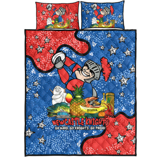 Newcastle Knights Custom Quilt Bed Set - Australian Big Things Quilt Bed Set Newcastle Knights Custom Quilt Bed Set - Australian Big Things Quilt Bed Set