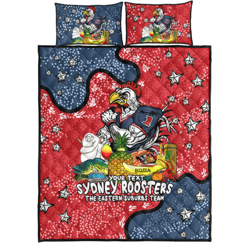 Sydney Roosters Custom Quilt Bed Set - Australian Big Things Quilt Bed Set Sydney Roosters Custom Quilt Bed Set - Australian Big Things Quilt Bed Set