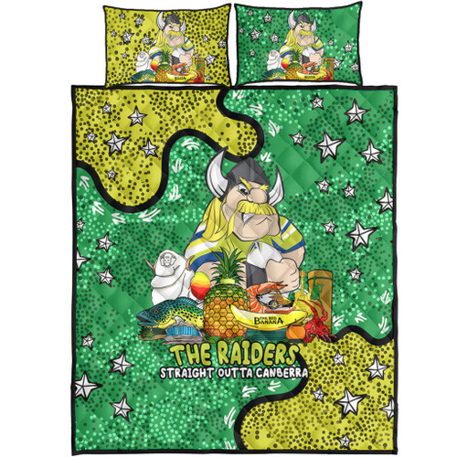 Canberra Raiders Custom Quilt Bed Set - Australian Big Things Quilt Bed Set Canberra Raiders Custom Quilt Bed Set - Australian Big Things Quilt Bed Set