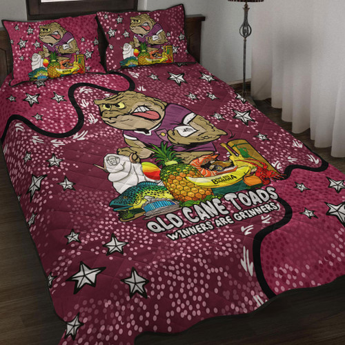 Queensland Cane Toads Custom Quilt Bed Set - Australian Big Things Quilt Bed Set Queensland Cane Toads Custom Quilt Bed Set - Australian Big Things Quilt Bed Set