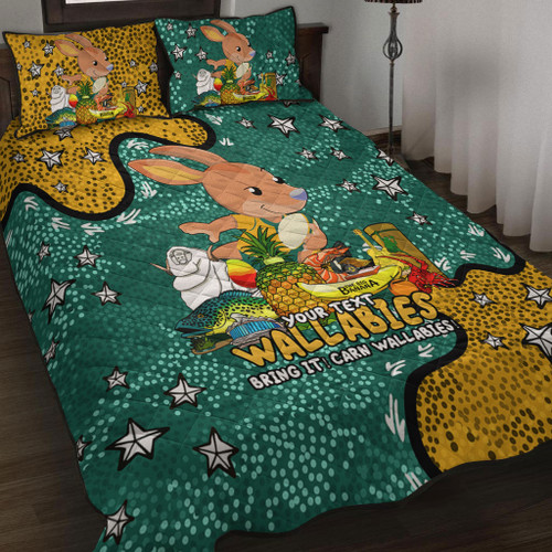 Australia Wallabies Custom Quilt Bed Set - Australian Big Things Quilt Bed Set Australia Wallabies Custom Quilt Bed Set - Australian Big Things Quilt Bed Set