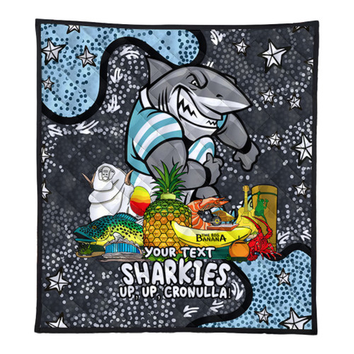 Cronulla-Sutherland Sharks Custom Quilt - Australian Big Things Quilt Cronulla-Sutherland Sharks Custom Quilt - Australian Big Things Quilt