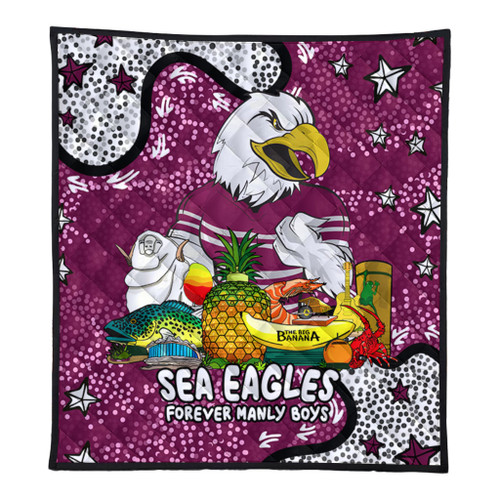 Manly Warringah Sea Eagles Quilt - Australian Big Things Quilt Manly Warringah Sea Eagles Quilt - Australian Big Things Quilt