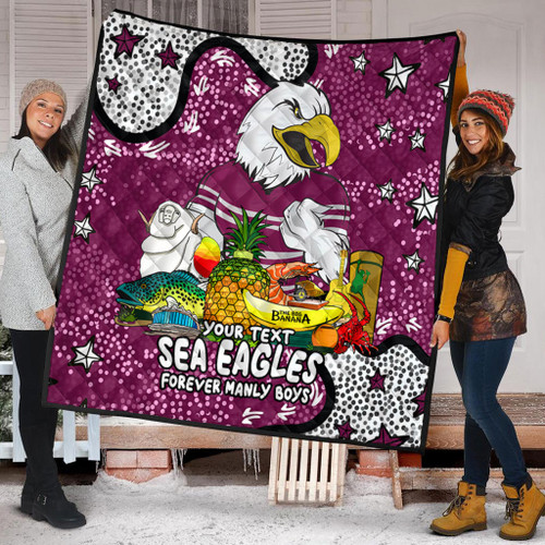 Manly Warringah Sea Eagles Quilt - Australian Big Things Quilt Manly Warringah Sea Eagles Quilt - Australian Big Things Quilt