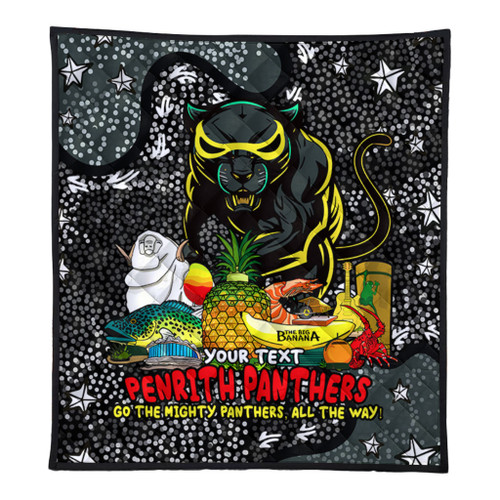Penrith Panthers Custom Quilt - Australian Big Things Quilt Penrith Panthers Custom Quilt - Australian Big Things Quilt