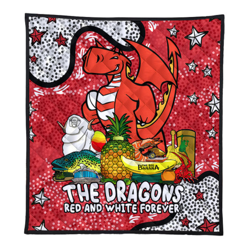 St. George Illawarra Dragons Custom Quilt - Australian Big Things Quilt St. George Illawarra Dragons Custom Quilt - Australian Big Things Quilt