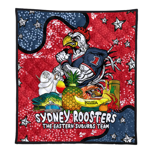 Sydney Roosters Custom Quilt - Australian Big Things Quilt Sydney Roosters Custom Quilt - Australian Big Things Quilt