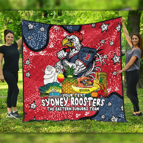 Sydney Roosters Custom Quilt - Australian Big Things Quilt Sydney Roosters Custom Quilt - Australian Big Things Quilt