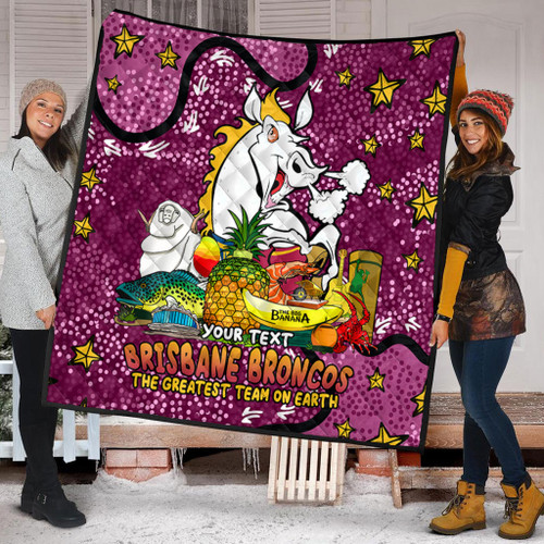 Brisbane Broncos Custom Quilt - Australian Big Things Quilt Brisbane Broncos Custom Quilt - Australian Big Things Quilt