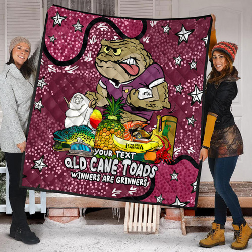 Queensland Cane Toads Custom Quilt - Australian Big Things Quilt Queensland Cane Toads Custom Quilt - Australian Big Things Quilt