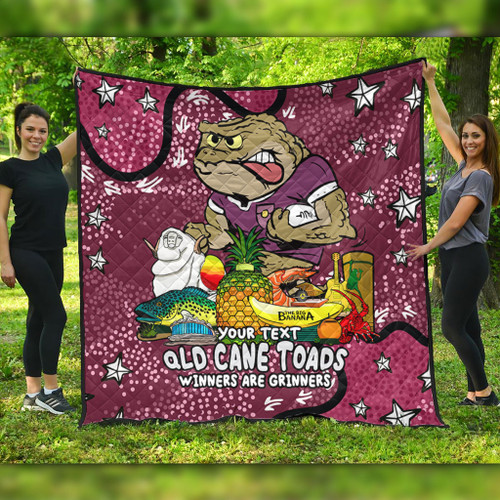 Queensland Cane Toads Custom Quilt - Australian Big Things Quilt Queensland Cane Toads Custom Quilt - Australian Big Things Quilt