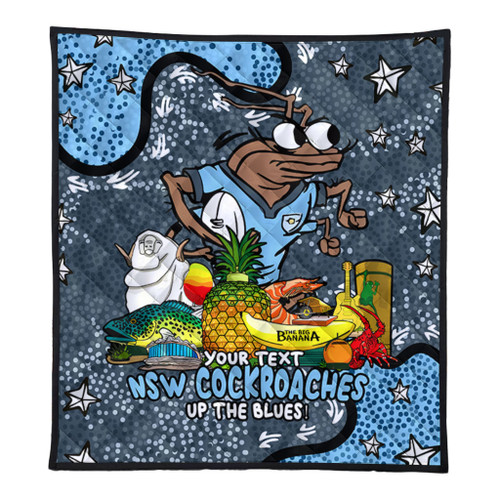 New South Wales Cockroaches Custom Quilt - Australian Big Things Quilt New South Wales Cockroaches Custom Quilt - Australian Big Things Quilt