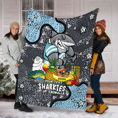 Cronulla-Sutherland Sharks Custom Blanket - Australian Big Things Blanket Cronulla-Sutherland Sharks Custom Blanket - Australian Big Things Blanket