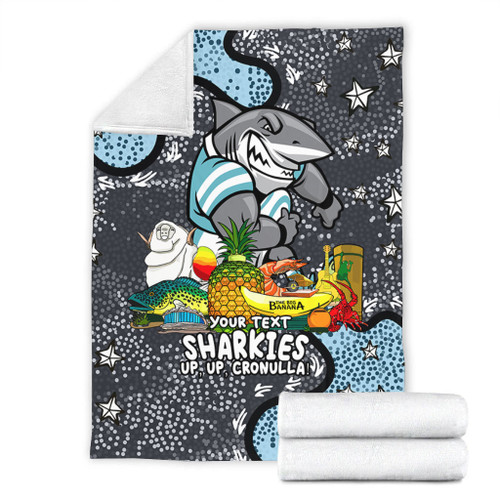 Cronulla-Sutherland Sharks Custom Blanket - Australian Big Things Blanket Cronulla-Sutherland Sharks Custom Blanket - Australian Big Things Blanket