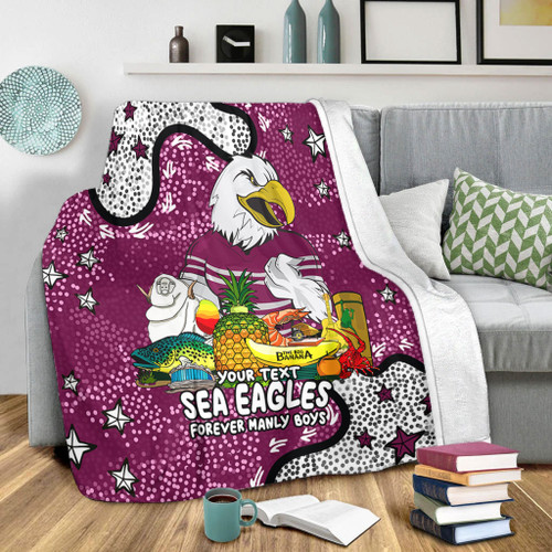 Manly Warringah Sea Eagles Blanket - Australian Big Things Blanket Manly Warringah Sea Eagles Blanket - Australian Big Things Blanket