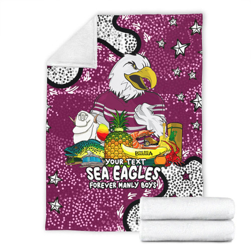 Manly Warringah Sea Eagles Blanket - Australian Big Things Blanket Manly Warringah Sea Eagles Blanket - Australian Big Things Blanket