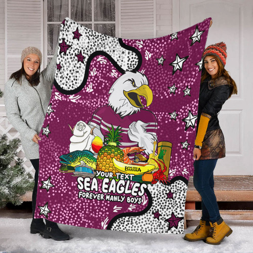 Manly Warringah Sea Eagles Blanket - Australian Big Things Blanket Manly Warringah Sea Eagles Blanket - Australian Big Things Blanket