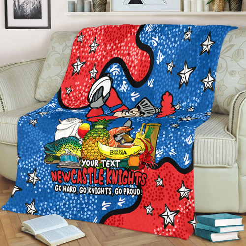 Newcastle Knights Custom Blanket - Australian Big Things Blanket Newcastle Knights Custom Blanket - Australian Big Things Blanket
