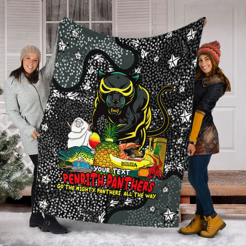 Penrith Panthers Custom Blanket - Australian Big Things Blanket Penrith Panthers Custom Blanket - Australian Big Things Blanket