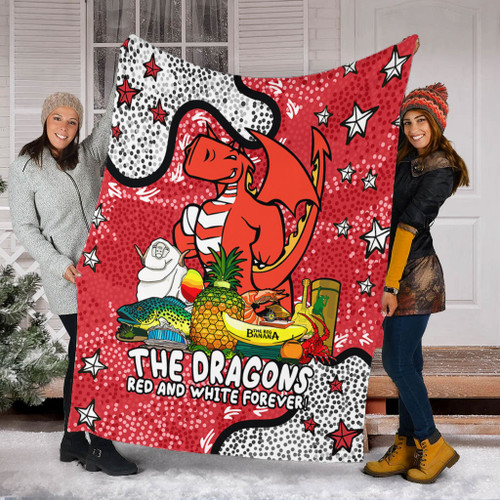 St. George Illawarra Dragons Custom Blanket - Australian Big Things Blanket St. George Illawarra Dragons Custom Blanket - Australian Big Things Blanket