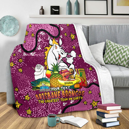 Brisbane Broncos Custom Blanket - Australian Big Things Blanket Brisbane Broncos Custom Blanket - Australian Big Things Blanket
