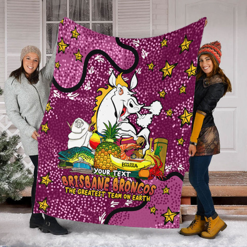 Brisbane Broncos Custom Blanket - Australian Big Things Blanket Brisbane Broncos Custom Blanket - Australian Big Things Blanket