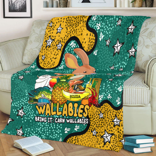 Australia Wallabies Custom Blanket - Australian Big Things Blanket