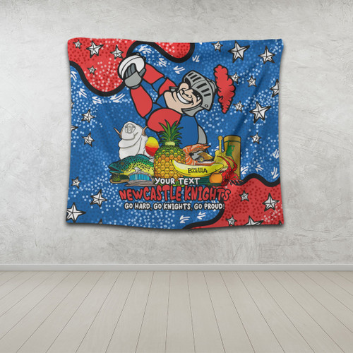 Newcastle Knights Custom Tapestry - Australian Big Things Tapestry