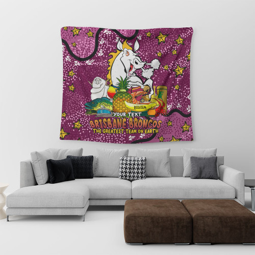 Brisbane Broncos Custom Tapestry - Australian Big Things Tapestry Brisbane Broncos Custom Tapestry - Australian Big Things Tapestry