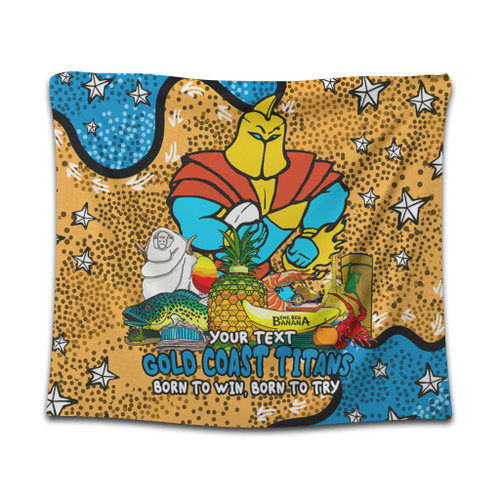 Gold Coast Titans Custom Tapestry - Australian Big Things Tapestry Gold Coast Titans Custom Tapestry - Australian Big Things Tapestry