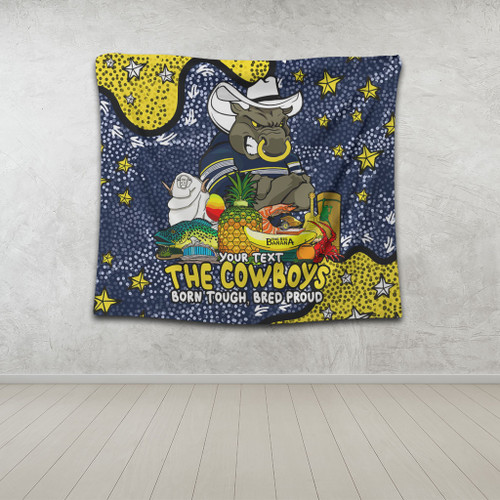 North Queensland Cowboys Custom Tapestry - Australian Big Things Tapestry