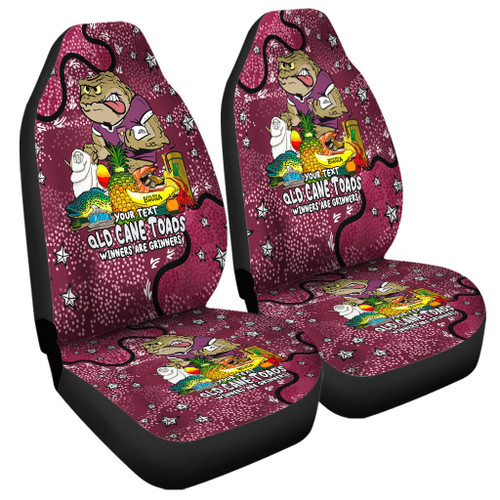 Queensland Cane Toads Custom Car Seat Cover - Australian Big Things Car Seat Cover