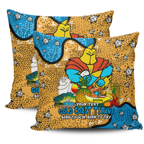 Gold Coast Titans Custom Pillow Cases - Australian Big Things Pillow Cases