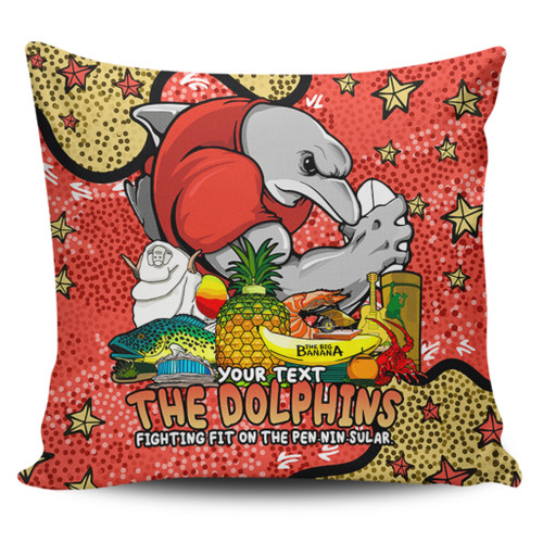 Redcliffe Dolphins Custom Pillow Cases - Australian Big Things Pillow Cases Redcliffe Dolphins Custom Pillow Cases - Australian Big Things Pillow Cases
