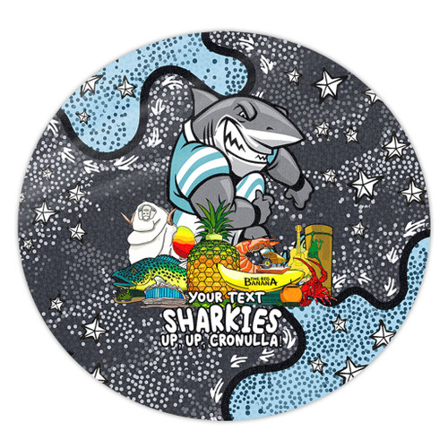 Cronulla-Sutherland Sharks Custom Round Rug - Australian Big Things Round Rug