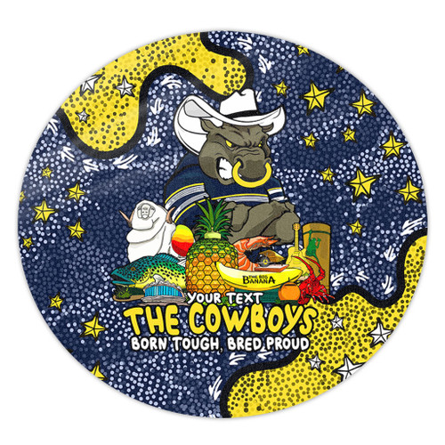 North Queensland Cowboys Custom Round Rug - Australian Big Things Round Rug North Queensland Cowboys Custom Round Rug - Australian Big Things Round Rug