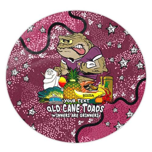 Queensland Cane Toads Custom Round Rug - Australian Big Things Round Rug Queensland Cane Toads Custom Round Rug - Australian Big Things Round Rug