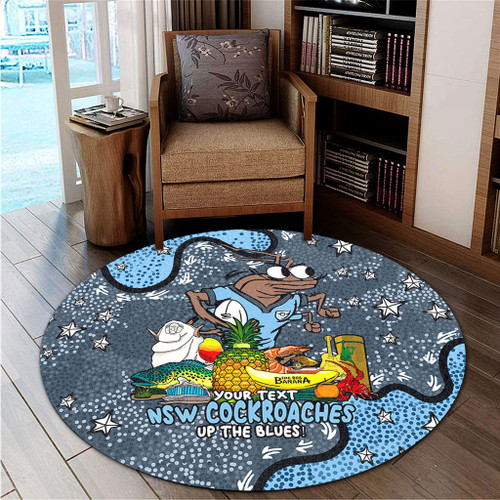 New South Wales Cockroaches Custom Round Rug - Australian Big Things Round Rug New South Wales Cockroaches Custom Round Rug - Australian Big Things Round Rug