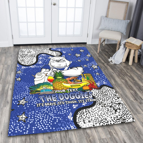 Canterbury-Bankstown Bulldogs Custom Area Rug - Australian Big Things Area Rug