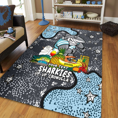 Cronulla-Sutherland Sharks Custom Area Rug - Australian Big Things Area Rug Cronulla-Sutherland Sharks Custom Area Rug - Australian Big Things Area Rug