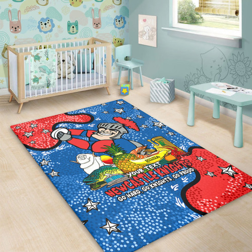 Newcastle Knights Custom Area Rug - Australian Big Things Area Rug Newcastle Knights Custom Area Rug - Australian Big Things Area Rug