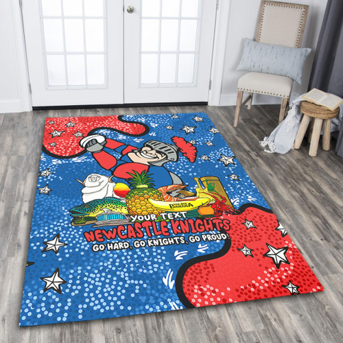 Newcastle Knights Custom Area Rug - Australian Big Things Area Rug Newcastle Knights Custom Area Rug - Australian Big Things Area Rug