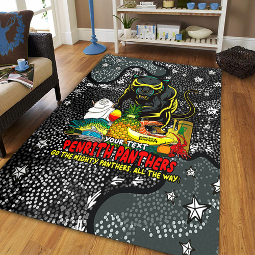 Penrith Panthers Custom Area Rug - Australian Big Things Area Rug Penrith Panthers Custom Area Rug - Australian Big Things Area Rug