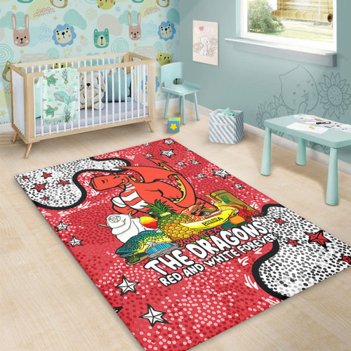 St. George Illawarra Dragons Custom Area Rug - Australian Big Things Area Rug St. George Illawarra Dragons Custom Area Rug - Australian Big Things Area Rug