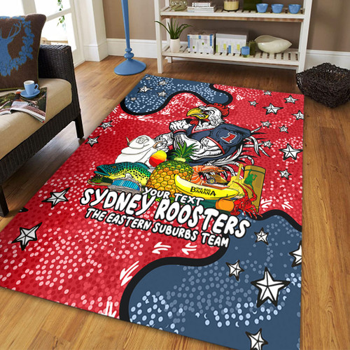 Sydney Roosters Custom Area Rug - Australian Big Things Area Rug Sydney Roosters Custom Area Rug - Australian Big Things Area Rug