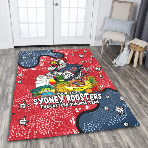 Sydney Roosters Custom Area Rug - Australian Big Things Area Rug Sydney Roosters Custom Area Rug - Australian Big Things Area Rug