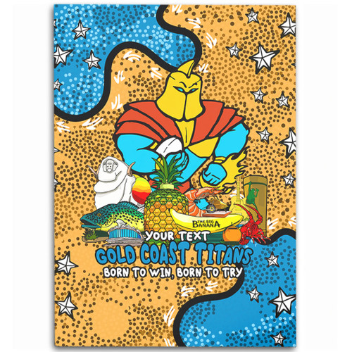 Gold Coast Titans Custom Area Rug - Australian Big Things Area Rug Gold Coast Titans Custom Area Rug - Australian Big Things Area Rug