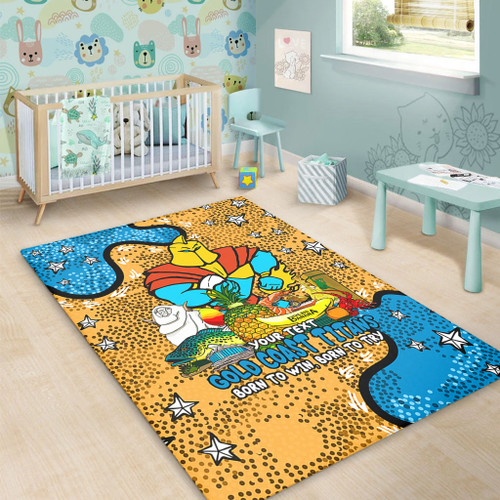 Gold Coast Titans Custom Area Rug - Australian Big Things Area Rug Gold Coast Titans Custom Area Rug - Australian Big Things Area Rug